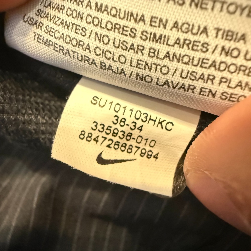 Nike Mens 36/34 Dri Fit Golf Pants Pinstripe Black - Picture 5 of 11